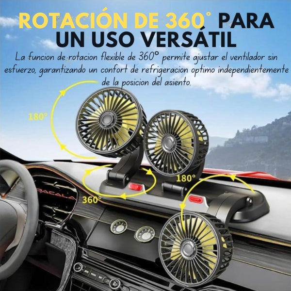 TurboClima™ - Ventilador 3 Cabezas 360°