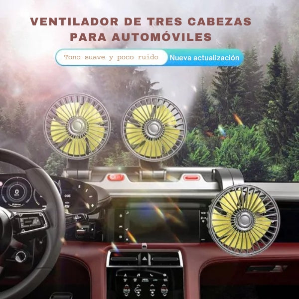 TurboClima™ - Ventilador 3 Cabezas 360°