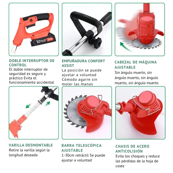 TurboBlade™ - Cortadora de Cesped Inalambrica [2 BATERÍAS DE 48V] - Tienda Colombia