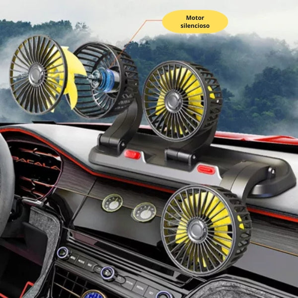 TurboClima™ - Ventilador 3 Cabezas 360°