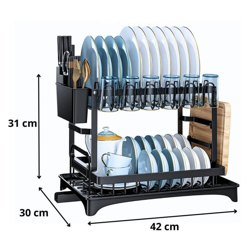 CleanFlow – Suport de scurgere pentru vase din oțel inoxidabil + Cadou special